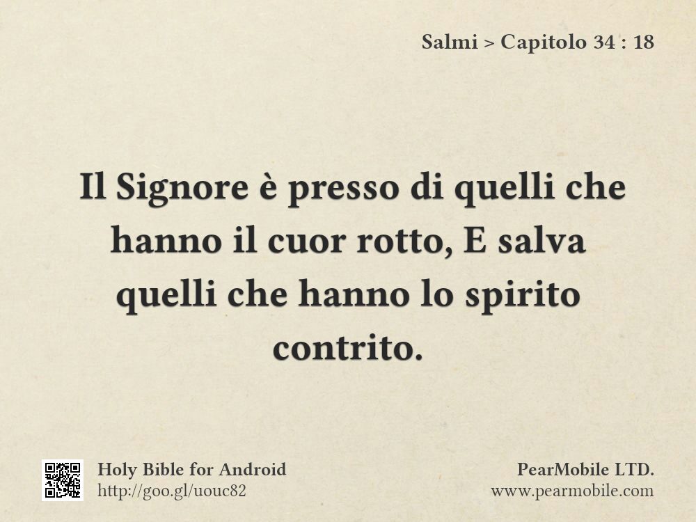 Salmi, Capitolo 34:18